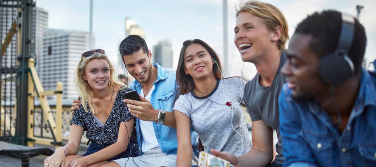 Group sitting together