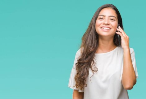 Woman talking on cell-phone